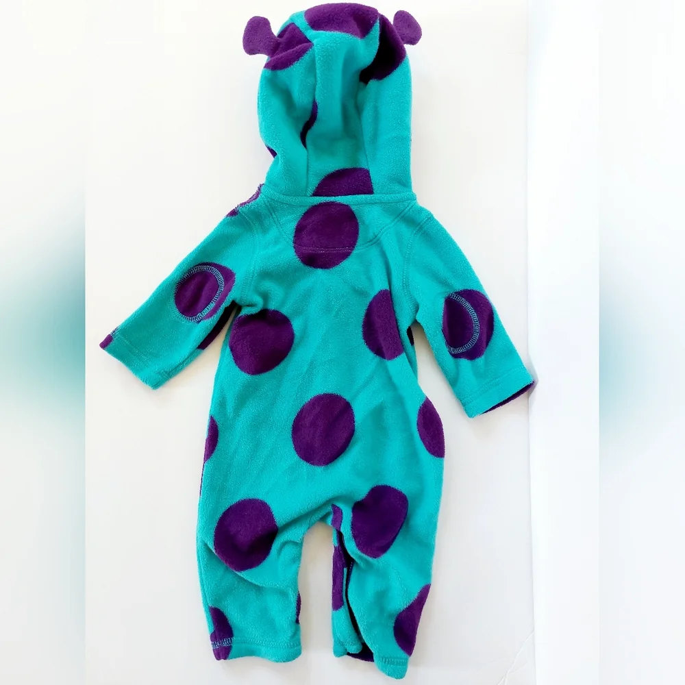 Sulley Fleece Romper Costume 3-6m Gap Monsters‎ Inc Pixar Disney Halloween